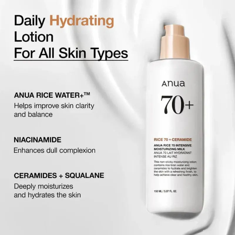 ANUA Rice 70 Intensive Moisturizing Milk at Casa de Ella Mexico