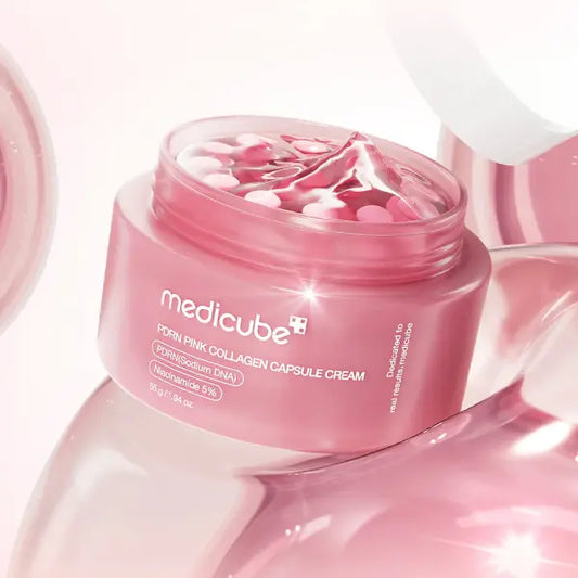 Medicube PDRN Pink Collagen Capsule Cream @ Casa de Ella Mexico | Crema coreano con cápsulas de colágeno y PDRN