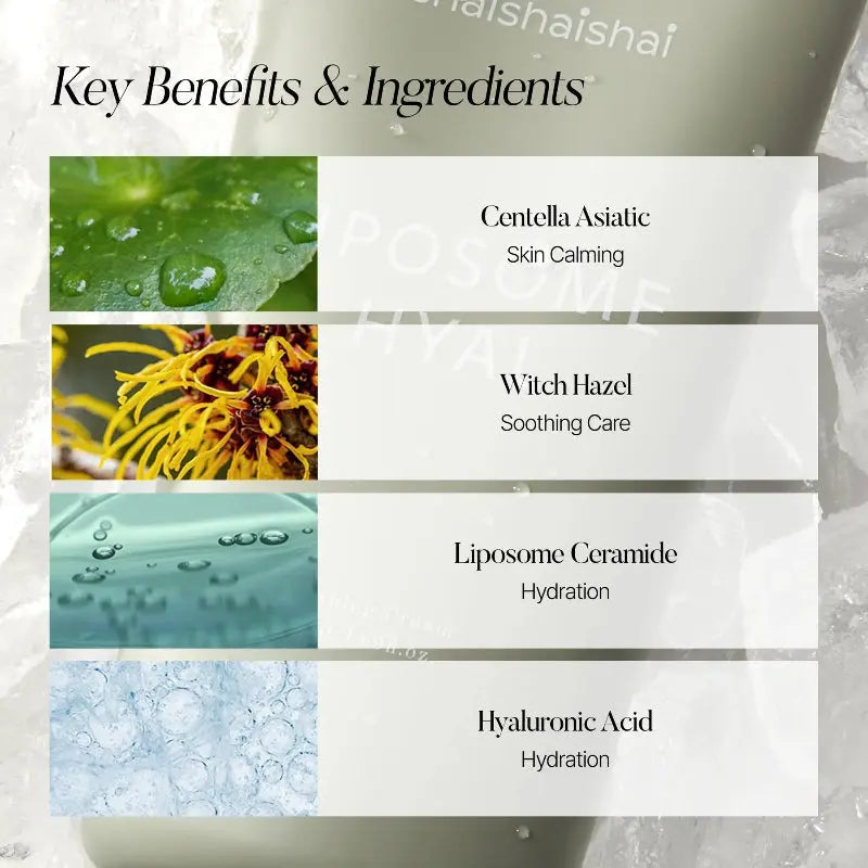 SHAISHAISHAI LIPOSOME HYAL Soothing Cream at Casa de Ella Mexico