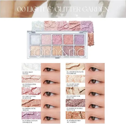 rom&nd Better Than Palette 00.Light & Glitter Garden @ Casa de Ella Mexico | Paleta de ojos coreana