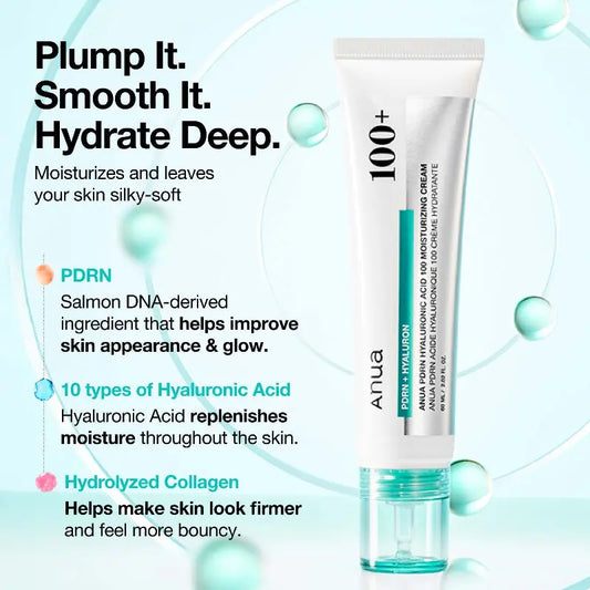 Anua PDRN Hyaluronic Acid 100 Moisture Cream at Casa de Ella Mexico