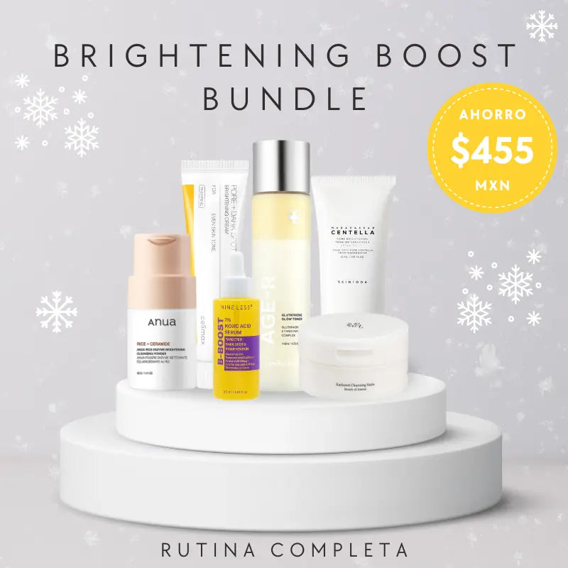 BRIGHTENING BOOST BUNDLE - K BEAUTY RUTINA COMPLETA - PARA PIEL CON MANCHAS - CASA DE ELLA MEXICO