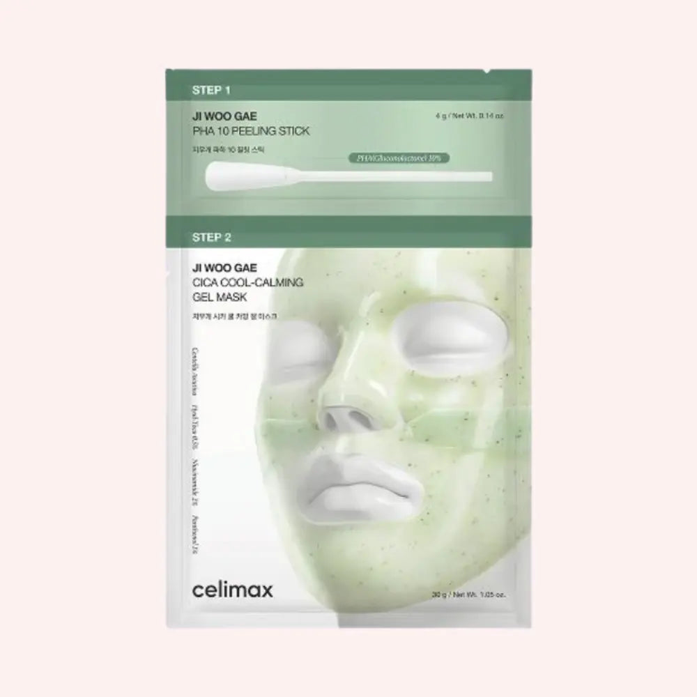 Celimax Ji Woo Gae Cica PHA Peel 2-Step Gel Mask at Casa de Ella Mexico