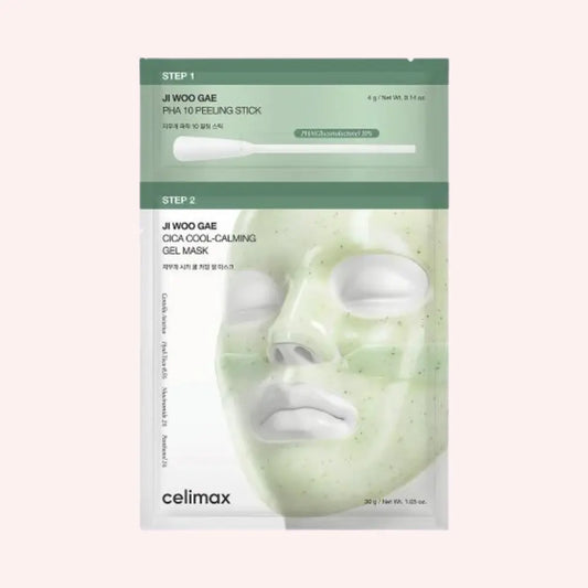 Celimax Ji Woo Gae Cica PHA Peel 2-Step Gel Mask at Casa de Ella Mexico