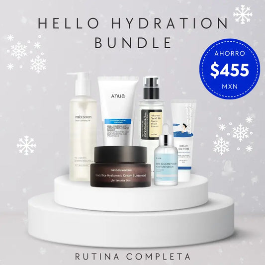 HELLO HYDRATION - RUTINA COMPLETA - K BEAUTY - PIEL SECO - CASA DE ELLA MEXICO
