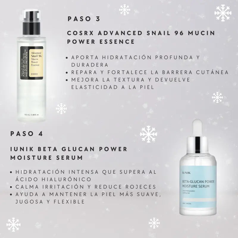 HELLO HYDRATION - RUTINA COMPLETA - K BEAUTY - PIEL SECO - CASA DE ELLA MEXICO