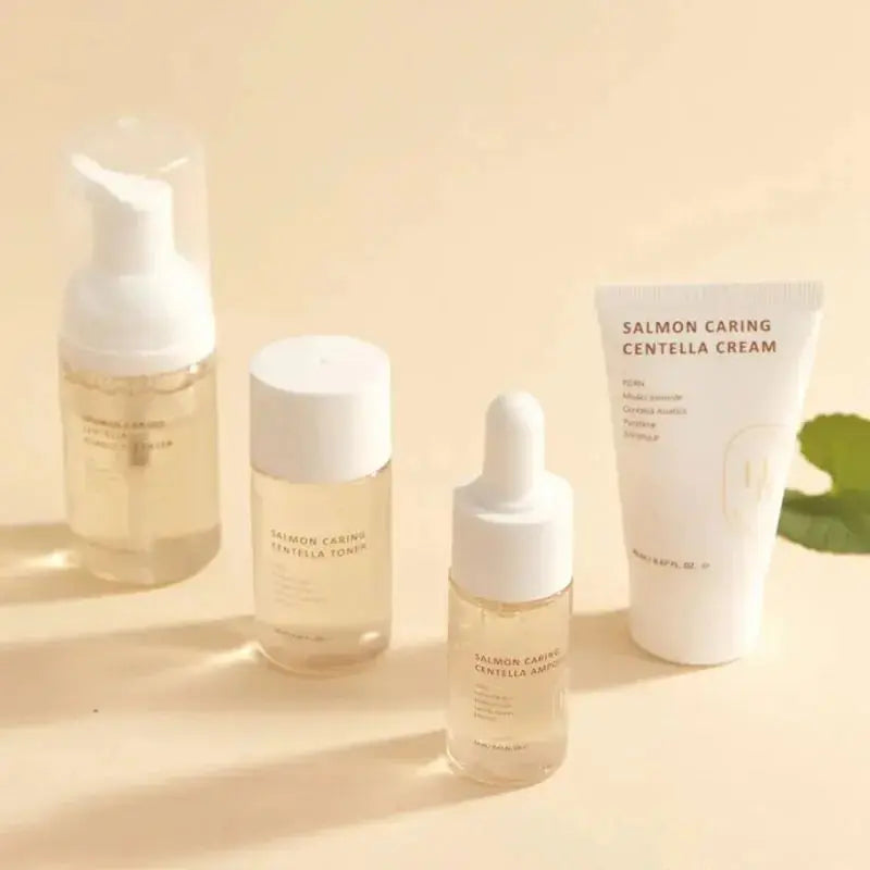 HEVEBLUE Salmon Caring Centella Special Travel Kit Bag at Casa de Ella Mexico