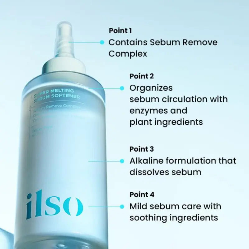 ILSO SUPER MELTING SEBUM SOFTENER 150ML + COTTON PAD SET at Casa de Ella Mexico