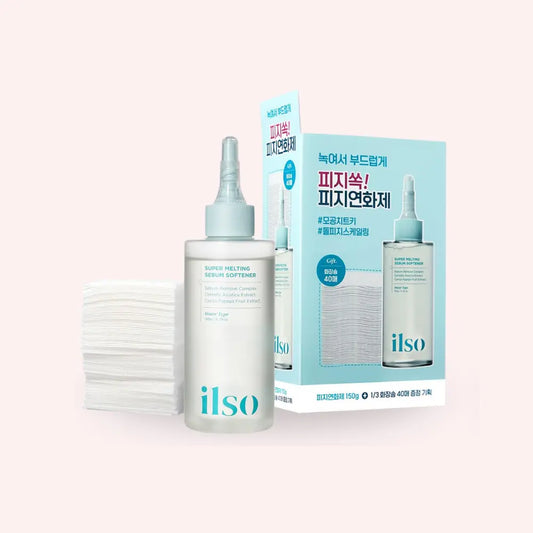 ILSO SUPER MELTING SEBUM SOFTENER 150ML + COTTON PAD SET at Casa de Ella Mexico