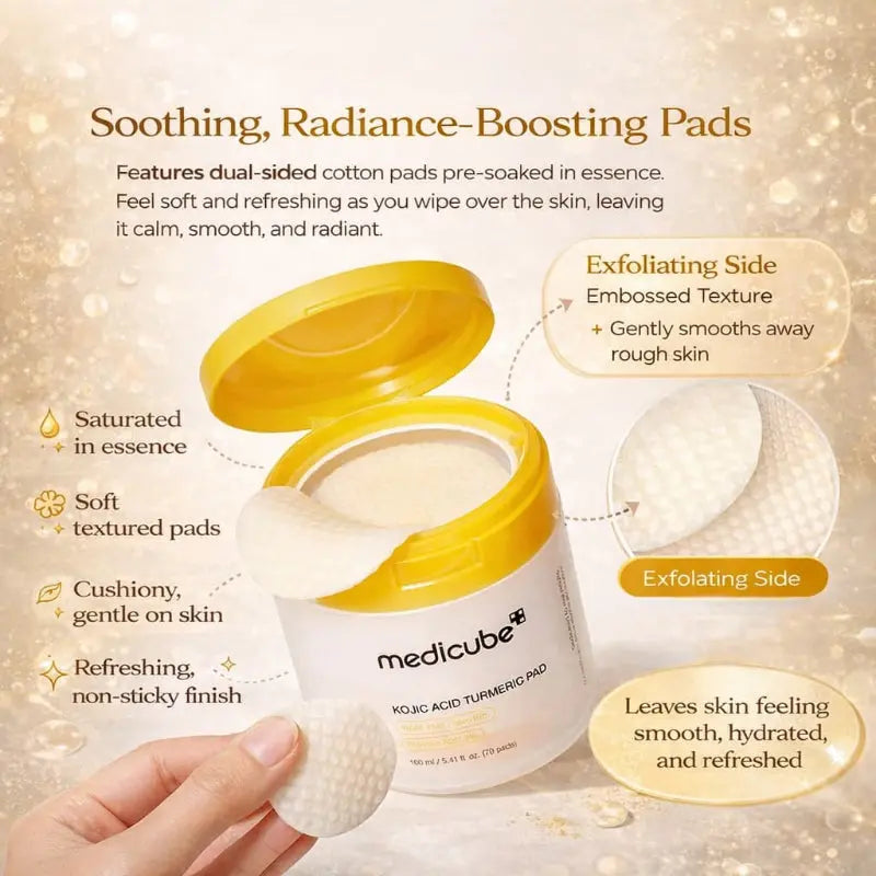 Medicube KOJIC ACID TURMERIC PAD  at Casa de Ella Mexico