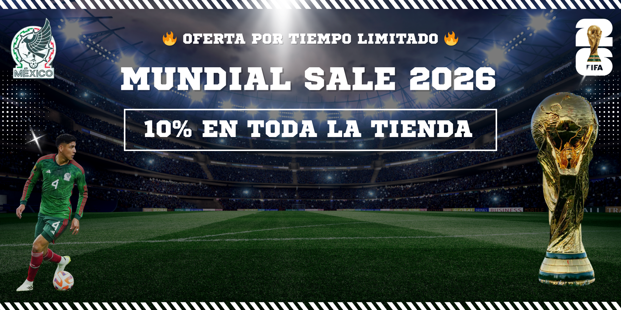 MUNDIAL SALE 2026 - 10% OFF EN TODA LA TIENDA - Skincare Coreano Mexico - Casa de Ella