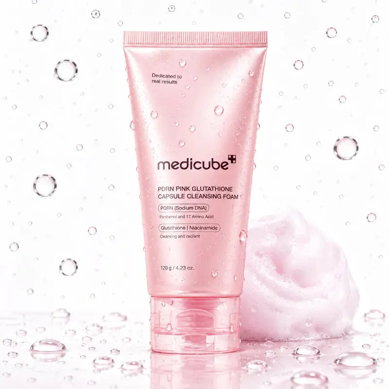 MEDICUBE PDRN PINK GLUTATHIONE CAPSULE CLEANSING FOAM AT CASA DE ELLA MEXICO