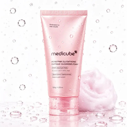 MEDICUBE PDRN PINK GLUTATHIONE CAPSULE CLEANSING FOAM AT CASA DE ELLA MEXICO