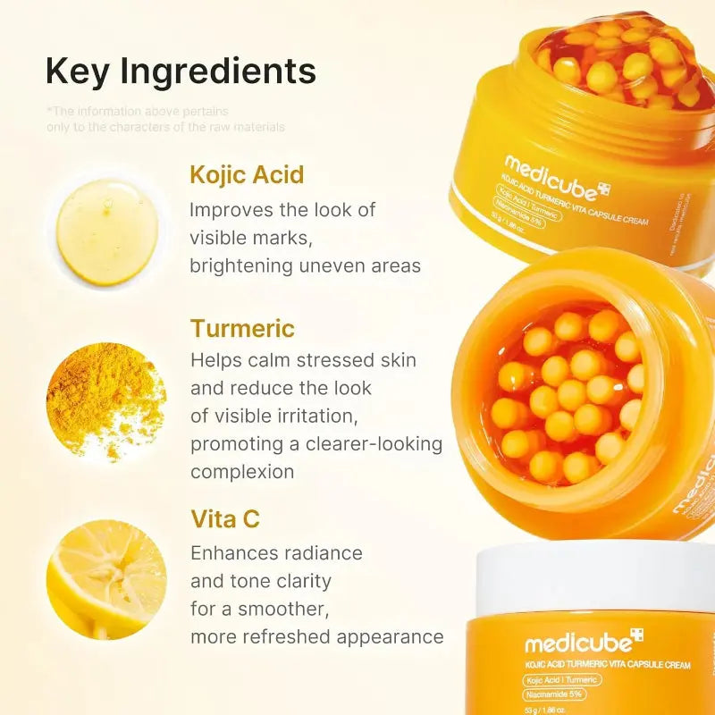 Medicube Kojic Acid Turmeric Vita Capsule Cream at Casa de Ella Mexico