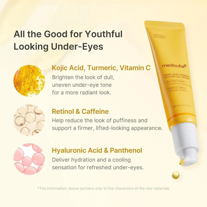 Medicube Kojic Acid Turmeric Vita Eye Gel Serum at Casa de Ella Mexico
