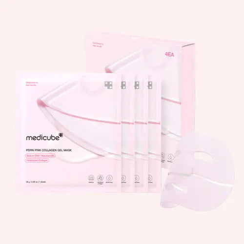 Medicube PDRN PINK COLLAGEN GEL MASK - 4 Pack at Casa de Ella Mexico