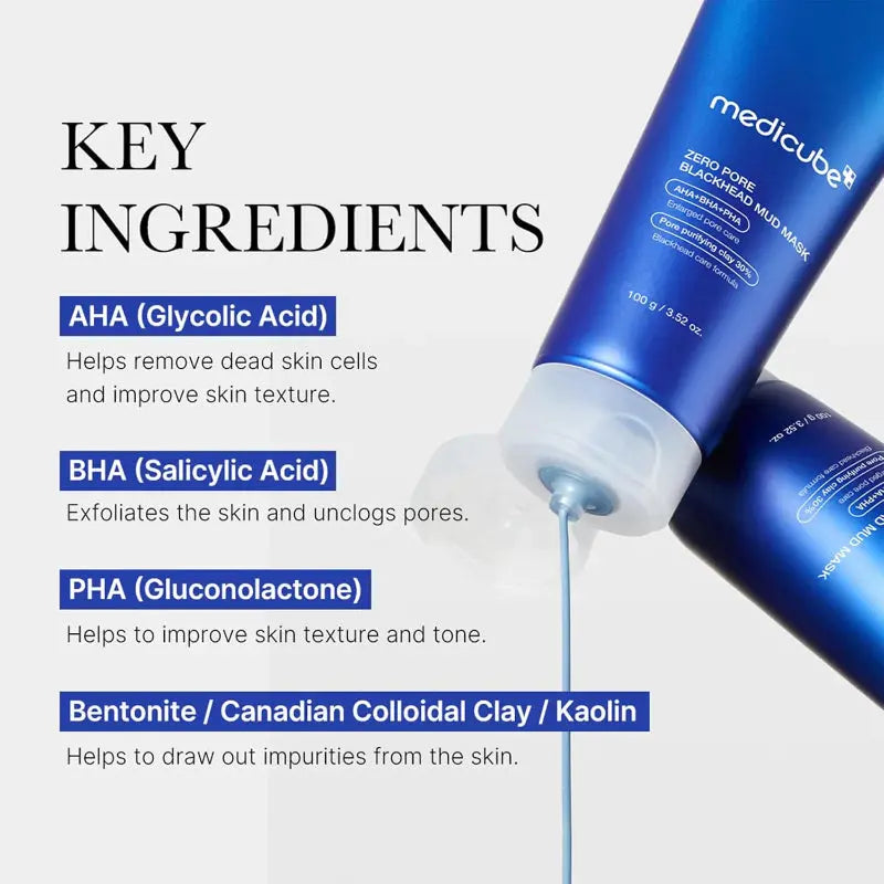 Medicube Zero Pore Blackhead Mud Mask @ Casa de Ella Mexico | mascarilla de arcilla diseñada.