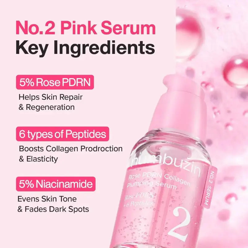 Numbuzin No.2 Rose PDRN Collagen Plumping Serum at Casa de Ella Mexico