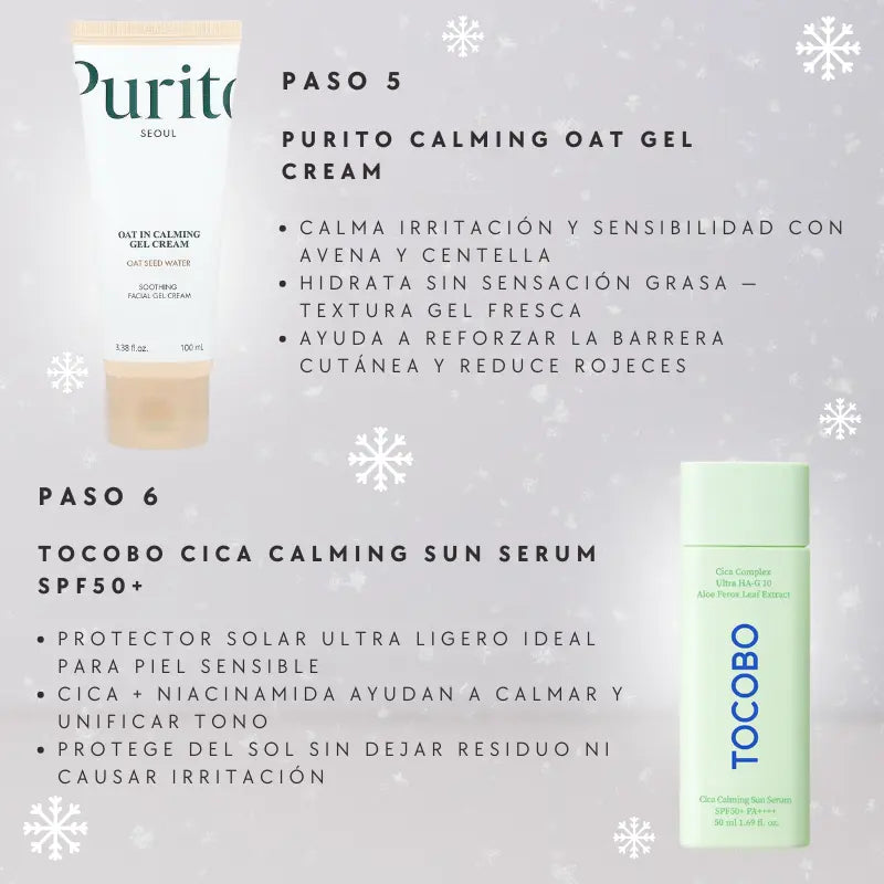 SENSITIVE SKIN SOS - RUTINA COMPLETA K BEAUTY - PIEL SENSIBLE - CASA DE ELLA MEXICO