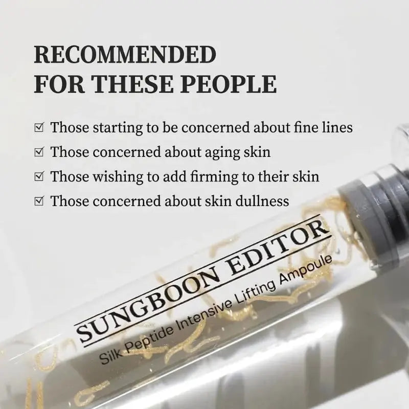SUNGBOON EDITOR Silk Peptide Intensive Lifting Ampoule at Casa de Ella Mexico