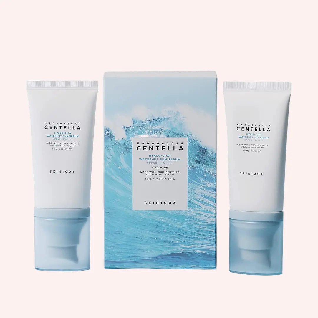 Skin1004 Madagascar Centella Hyalu-Cica Water-Fit Sun Serum 50ml twin pack @ Casa de Ella Mexico