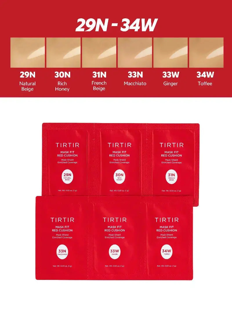 TIRTIR Mask Fit Red Cushion 3 Shade Trial Kit at Casa de Ella Mexico
