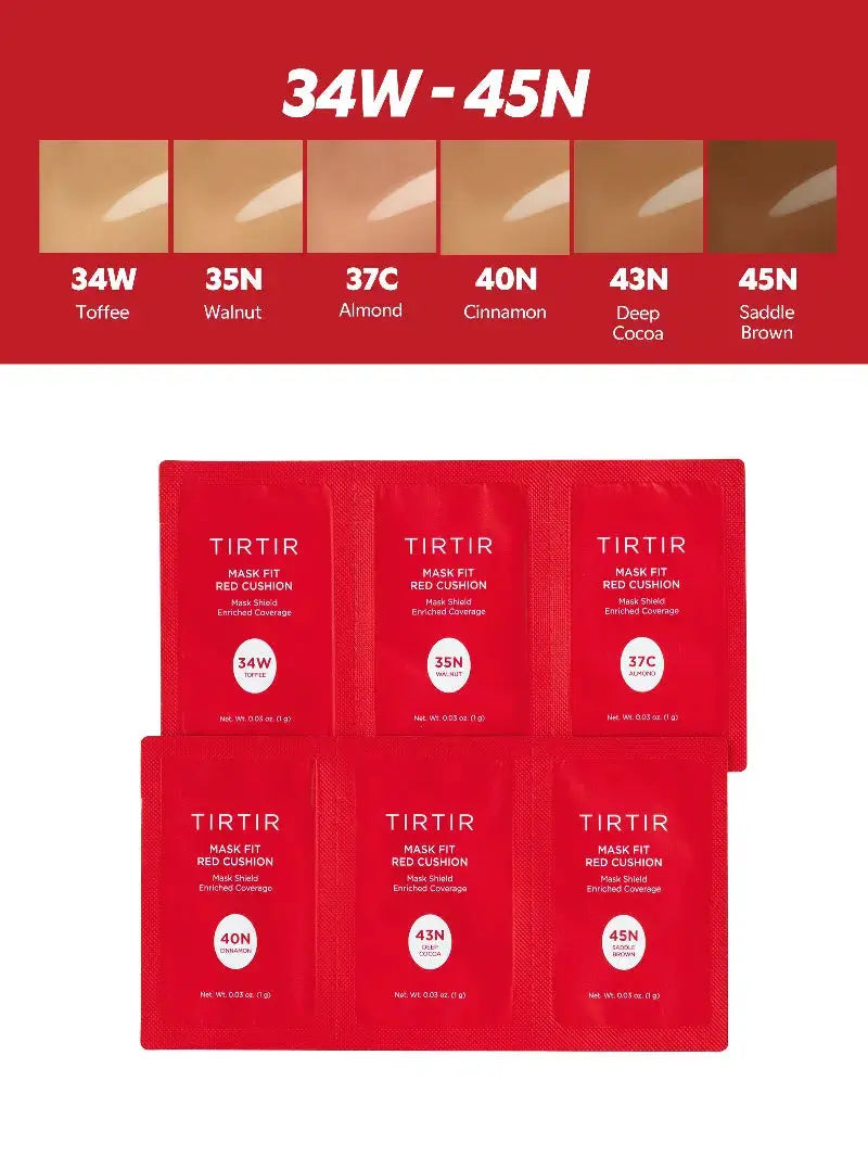 TIRTIR Mask Fit Red Cushion 3 Shade Trial Kit at Casa de Ella Mexico