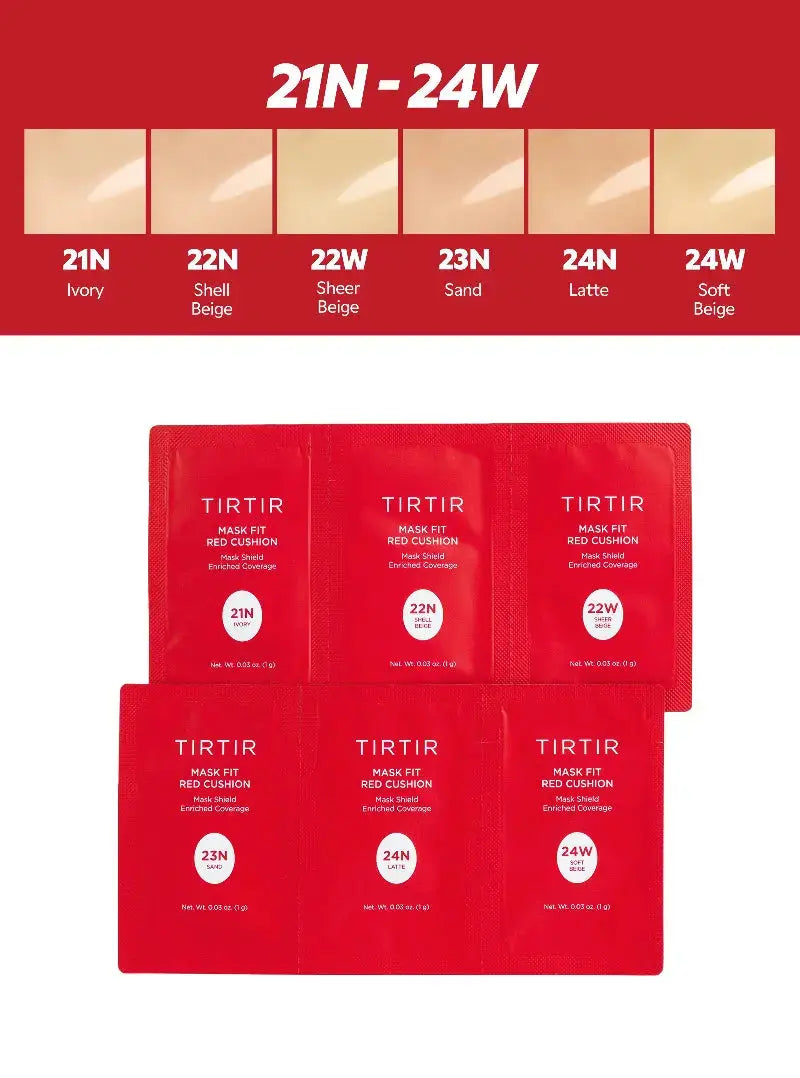 TIRTIR Mask Fit Red Cushion 3 Shade Trial Kit at Casa de Ella Mexico