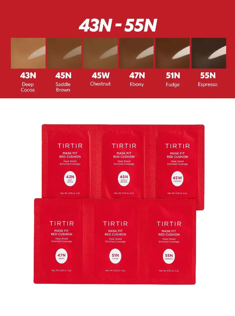 TIRTIR Mask Fit Red Cushion 3 Shade Trial Kit at Casa de Ella Mexico