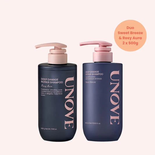 UNOVE Deep Damage Repair Shampoo Duo – Rosy Aura & Sweet Breeze at Casa de Ella Mexico