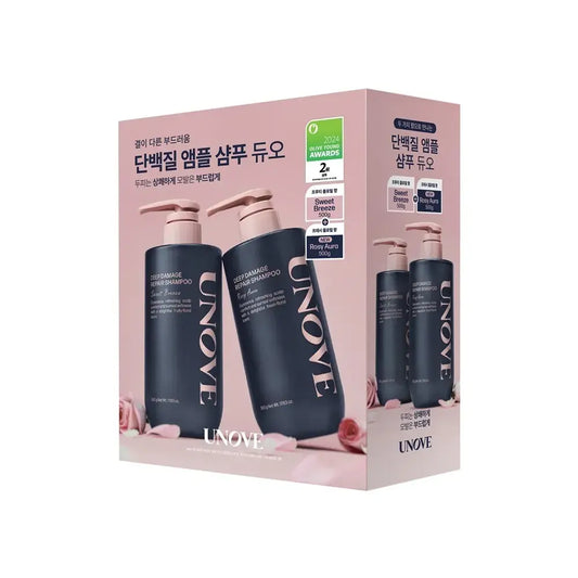 UNOVE Deep Damage Repair Shampoo Duo – Rosy Aura & Sweet Breeze at Casa de Ella Mexico