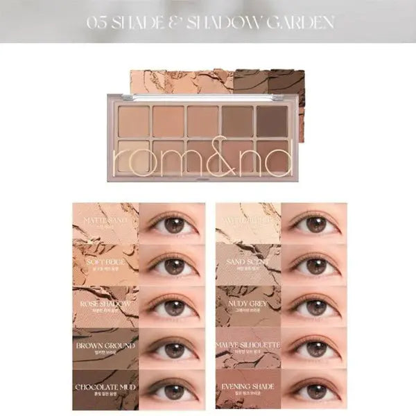 rom&nd Better Than Palette 05.Shade & shadow Garden @ Casa de Ella Mexico | Paleta de ojos coreana